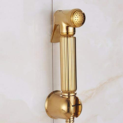 Ensemble de robinets de douche de salle de bain tête d'arrosage dorée - 3