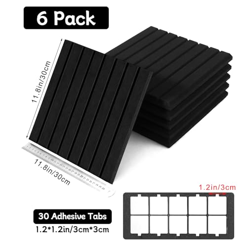 Thboxes Arched Felt Bulletin Board, 6 Pack 35" x 24" Large Cork Board Pin Board with 30 Removable Adhesive Tabs & 30 Push Pins - for Home Office School Memo Photo Wall Decor for Notes Lists - Black - Image 3