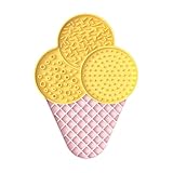 2026 Silikon Slow Feeder Mat Katzen Puzzle Fütterung Pad für Nassfutter Slip Saugnapf Dämpfung Pad (B, One Size)