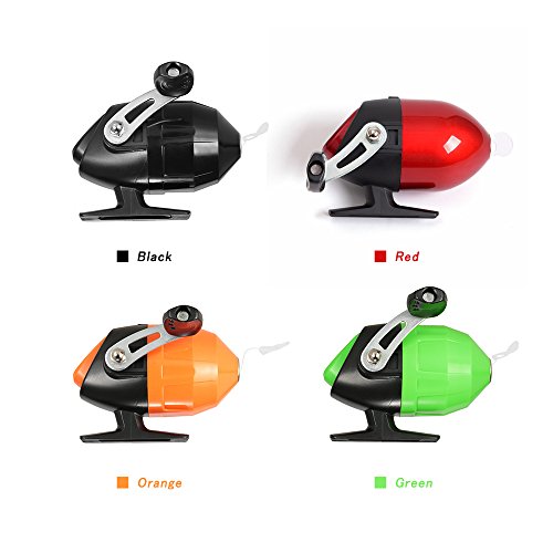 Festnight Fechado Pesca Reel Reel Fishing Spinning com linha de pesca (Black)