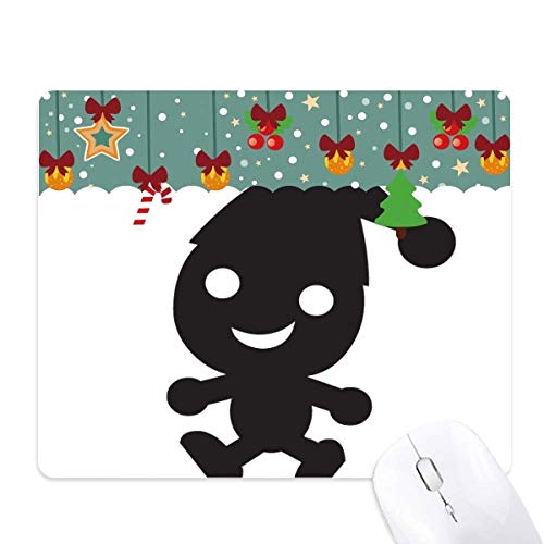 Tapis de souris Halloween en caoutchouc avec motif chapeau Happy Fear