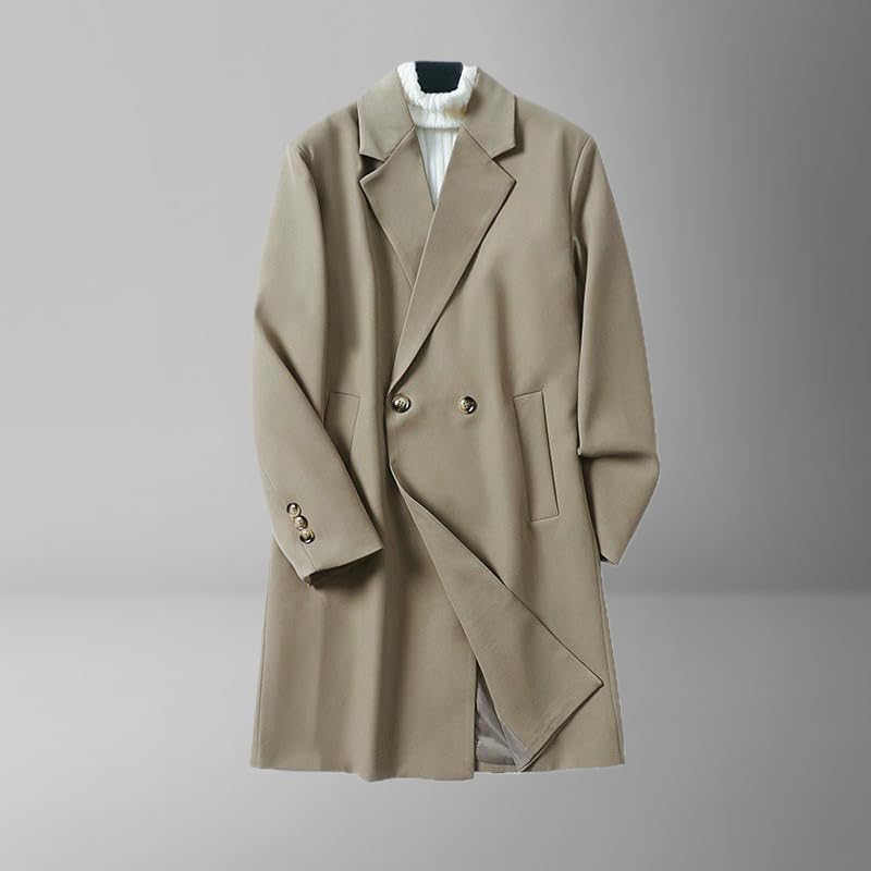 Trench décontracté homme noir idéal pour le bureau et les sorties - 3