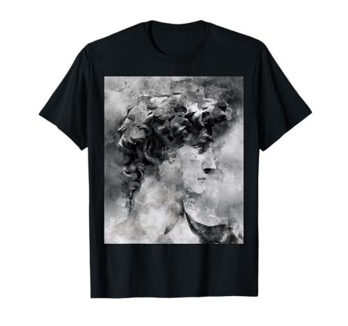 Watercolor Michelangelo's David Classical Art History Maglietta