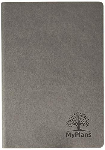 MyPlans Daily Planner and Journal (Leather) Weekly and Monthly Organizer | Home, Travel or Student Calendar | Organize Appointments, Dates, Holidays and Events