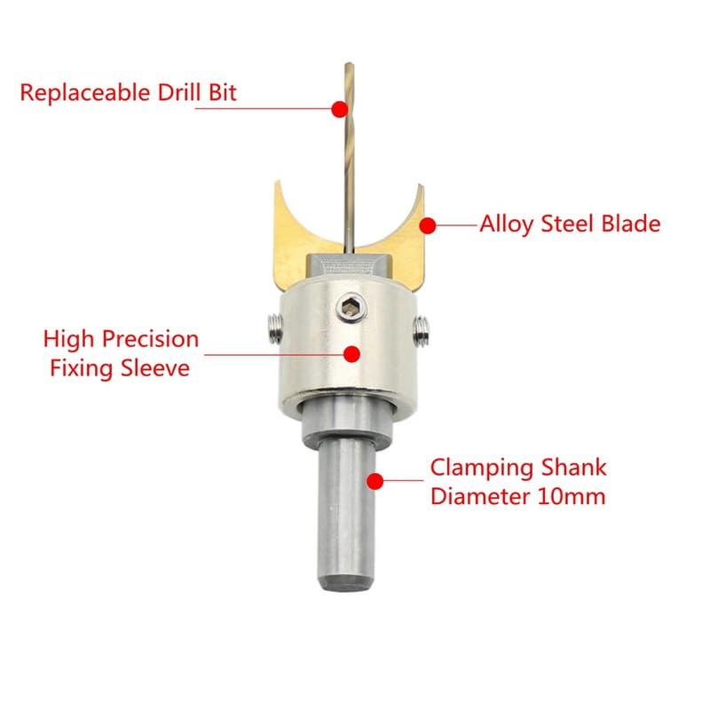 16Pcs Milling Cutter Wooden Beads Drills Bit 14-25mm Carbide Router Bit Ball Blade Drill Bits Woodworking Tools