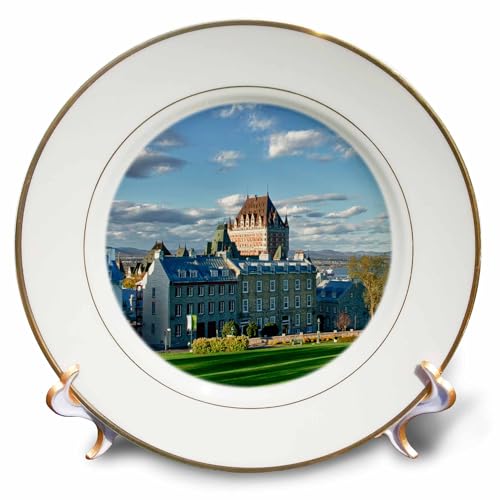 3dRose Canada, Quebec, City. The Chateau Frontenac Hotel. - Porcelain Plate, 8-Inch (cp_205920_1)