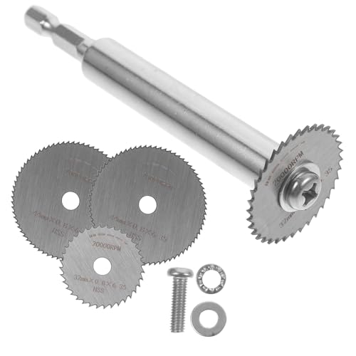 Holibanna Conjunto de Accesorio Cortador con Disco de de Resistente y Mango Hexagonal para Taladros Manuales Incluye para Corte y Recorte Compacto y Compatible para Uso Portátil