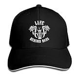 Life Behind Bars Motorcycle Biker Hat Baseball Cap Duck Tongue Cap Fashion Cap Black