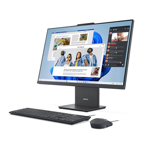 Image of Customized Lenovo IdeaCentre 27 inch FHD All-in-One Business Computer, Intel Core i7-13620H 10-Core, 16 /32 /64GB DDR5, 512GB /1T /2TB SSD, WiFi 6, Bluetooth, 5MP Webcam, KB & Mouse, Windows 11 Pro