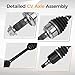 PAROD 664250 CV Axle Assembly Fit for 2009-2013 Acura TSX, 2008-2015 Honda Accord, 2014-2014 Civic 1.8L 2.0L 2.4L L4 Front Left Driver Side