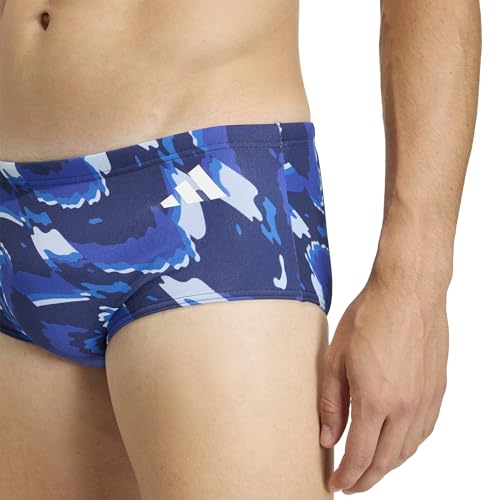 Bañador adidas Ripstream con patrón gráfico azul y corte ancho cómodo 40 5