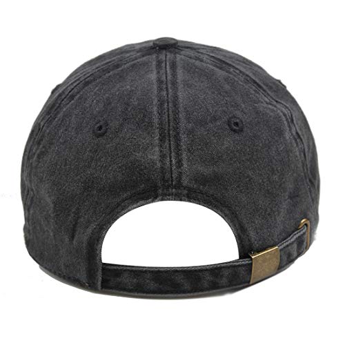 Image of HH HOFNEN Baseball Cap Washed Cotton Unstructured Vintage Hat for Men Women | Unisex Sports Ball Caps Sun Protection Adjustable Outdoor Curved-Brim Dad Hat Classic Plain Cap