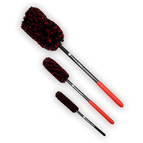 Detail King Woolie 3-Piece Wheel Brush Kit