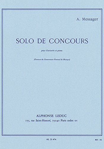Solo de Concours Clarinette Sib et Piano partition de musique classique imprimée - 2