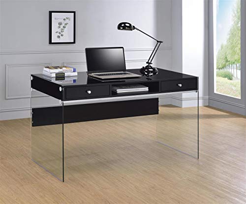 Coaster Home Furnishings Dobrev Coaster Writing Desk Glossy Black #TOP7