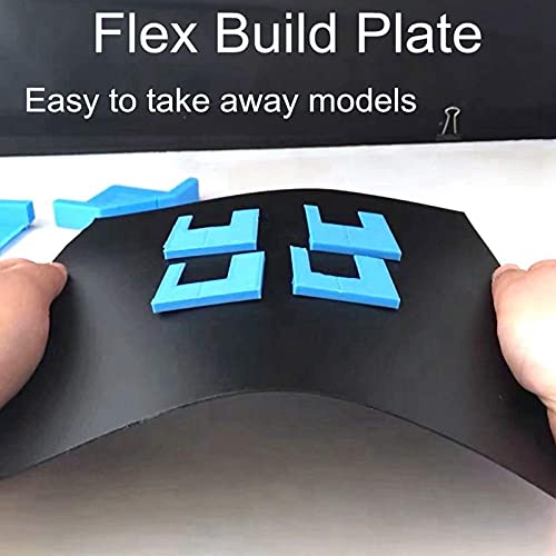 Lysee 3D Printer Parts & Accessories - Build Surface 220X220mm Flex Magnetic Print Tape Hot Bed Sticker Plat Backplane A-Side + B-Side Build Surface Tape - (Color: Black)