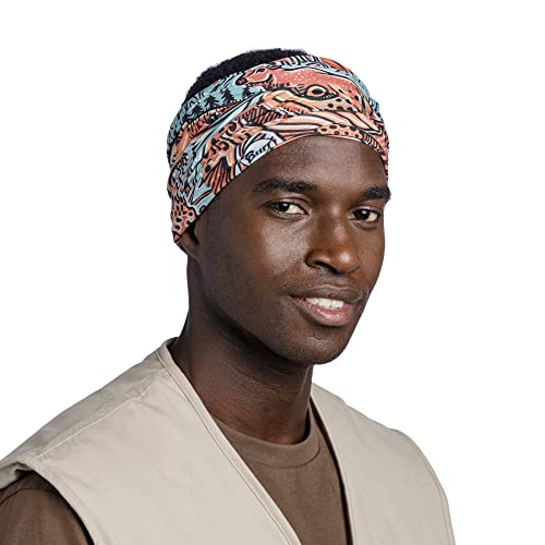 Image of BUFF CoolNet UV Neck Gaiter, UPF 50 Sun Protection, Breathable, Versatile, Quick Dry Face Mask, Fishing Designs, Adult Size