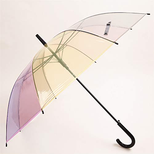 Guarda-chuva de arco-íris JUSTDOLIFE guarda-chuva automático à prova de vento com alça longa para de