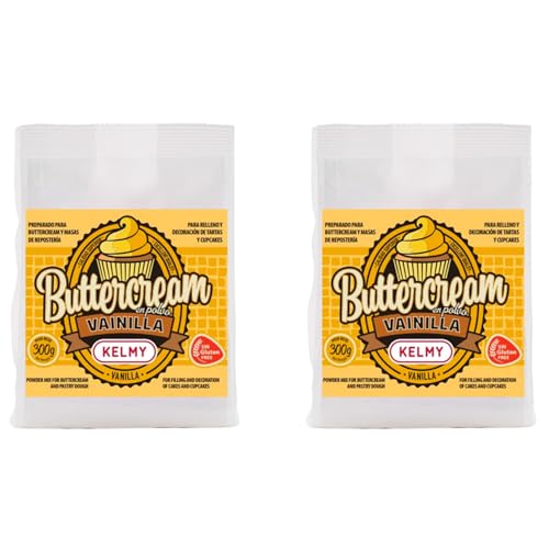PREPARADO 'BUTTERCREAM' (CREMA MANTEQUILLA) KELMY 300 G (2 UNIDADES) (300 G, Vainilla)