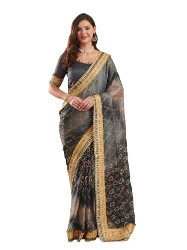 Image of Women's Banarasi Silk With Jacquard Print Saree With Blouse
