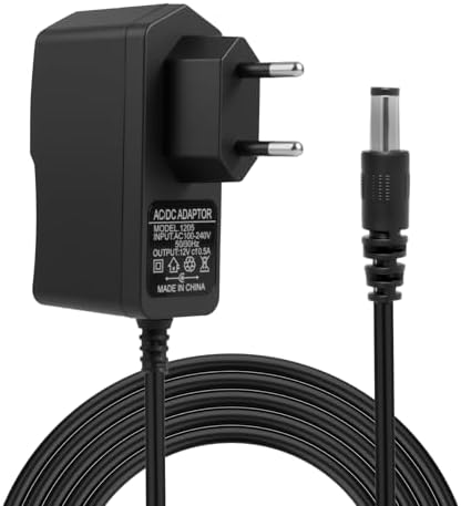 Adaptador de Fuente de Alimentación de CA a CC 12V 0,5A, Conector...