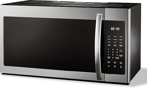 MAGNAVOX HOME 1.7 Cu. Ft. Over-the-Range Microwave Oven, 1000W Stainless Steel Microwave with 300 CFM Vent Fan, Ductless Installation, LED Display, Auto Cook Presets & Child Lock by Magnavox - Image 8