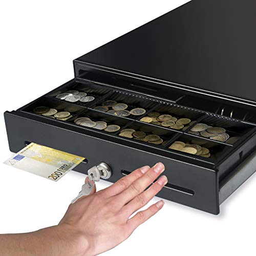 HONEY BEAR 350T Stil. 174 Registrierkasse Schublade Kassenschublade Kasse Kassenlade Geldlade Touch Push Open，4 Bills & 8 Münzen Tray (Kassenlade Stil.174)