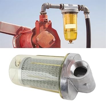 Air Heating Fuel Filter Dispenser Fuel Filter Fuel Tank Filter Assembly Transparent Fuel Filter Filter Replacement Accessories