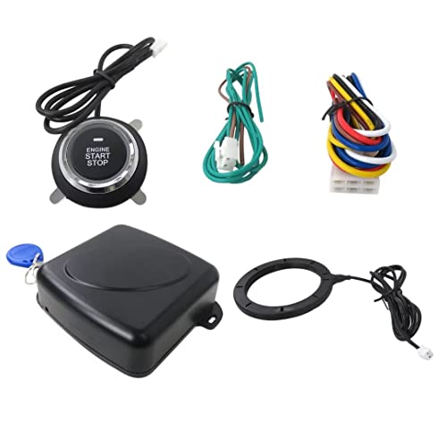 12V Car Alarm Car Engine Push Start Button RFID Lock Ignition Starter Keyless Entry Start Stop Immobilizer Anti-theft System