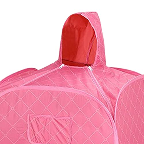LRXFPIYF Leichtes persönliches Dampfsauna-Saunazelt für den Innenbereich, schnelles Aufheizen mit Haube, SPA-Saunen, Saunaraum, Ganzkörper-Heimdampfsauna für, ROSA