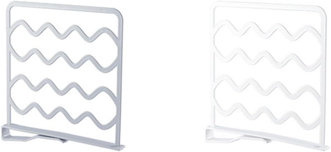 MERRYHAPY White Closet Shelf Divider Separator PP Organizer for Shelves