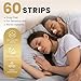 Yhemday Nasal Strips, (60 Pieces, Beige), Blocked Nose Relief, Nose Strips for Breathing, Snoring Aids for Men & Women, Drug-Free Snore Strips