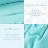 PERFEMET Boho Teal Comforter Set, 3 Pieces Girls Twin Bedding Set, Multi Layers Ruffle Bed Set for Kids Teens, Washed Microfiber Farmhouse Princess Bedding Comforter Sets (Teal,Twin) #2