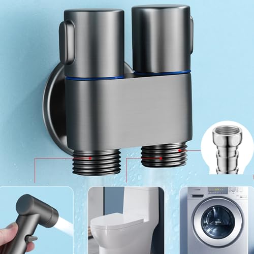 Ducha bidet para WC que soluciona el espacio con manguera extensible 5