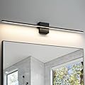 CCYCOL Bathroom Vanity Light Fixtures Over Mirror - 39 Inch Matte Black Vanity Lights for Bathroom 28W 3500K Dimming LED Vanity Light Bar Modern Wall Sconce Lighting for Mural