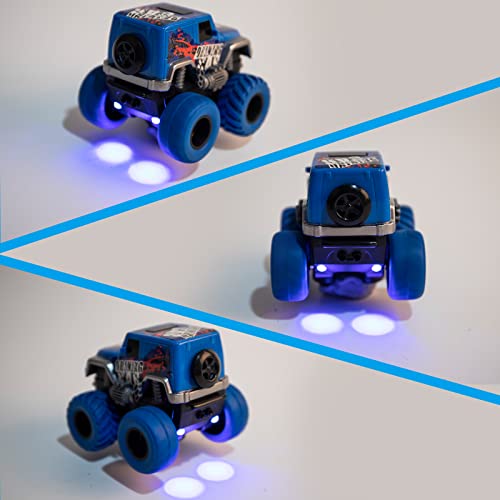 Glowing Track Cars for Kids, Track Cars Replacement LED Light Up Toy Cars, Car Track Accessories for Race Tracks, Rechargeable Racing Track Car for Boys