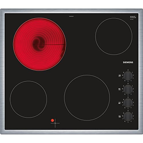 Siemens ET645CEA1E iQ100 - Piano cottura elettrico, 4 elementi riscaldanti,