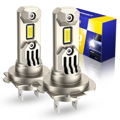AUTOONE Bright H7 Bulbs, 80,000LM 6500K White Super Bright, 1:1