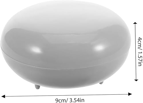 Miniatura 2 de soap Dish for Shower Pearlescent Soap Box Round Dish Container Plastic for Home Travel bar soap Holder