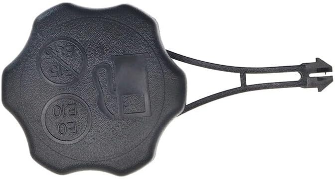 Uillinneach view of the black replacement fuel tank cap with tether.