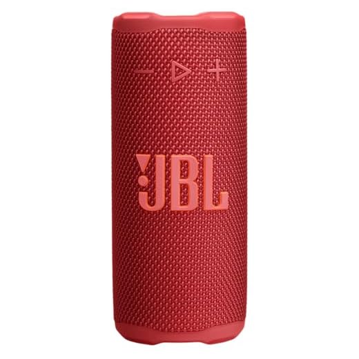 JBL Grip Kompakter Bluetooth Lautsprecher, JBL Pro Sound mit AI Sound Boost, IP68 Wasser- und Staubdicht, Umgebungslicht, Bis zu 14h Wiedergabe, Auracast Multi-Speaker, JBL Portable App, Rot