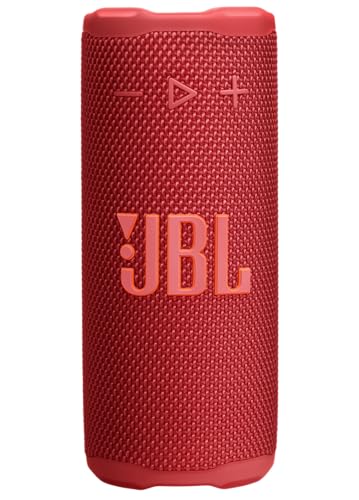 JBL Grip Kompakter Bluetooth Lautsprecher, JBL Pro Sound mit AI Sound Boost, IP68 Wasser- und Staubdicht, Umgebungslicht, Bis zu 14h Wiedergabe, Auracast Multi-Speaker, JBL Portable App, Rot