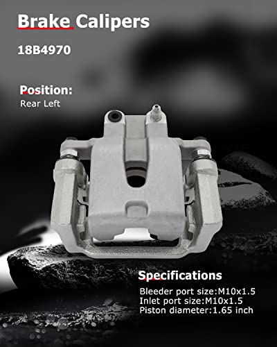 Image of cciyu Rear Left Brake Caliper Assembly w /Bracket 18B4970 For Chrysler For 300,For Dodge For Challenger /For Charger /For Magnum