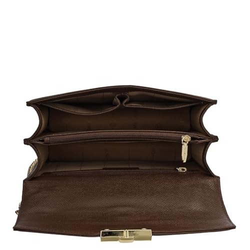 Image of Da Milano Leather Shoulder Bag for Women (00349D-OL)