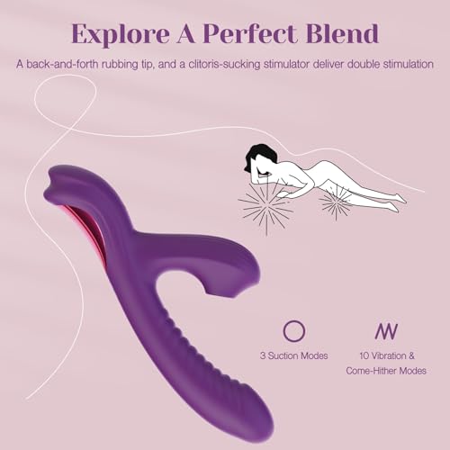 Tracys-Dog-Come-Hither-Rabbit-Sucking-Vibrator-for-Clitoral-G-Spot-Stimulation-Adult-Sex-Toys-for-Women-Couple-Vibrating-Finger-Massager-with-3-Suction-and-10-Vibration-Come-Hither-Modes-Beta