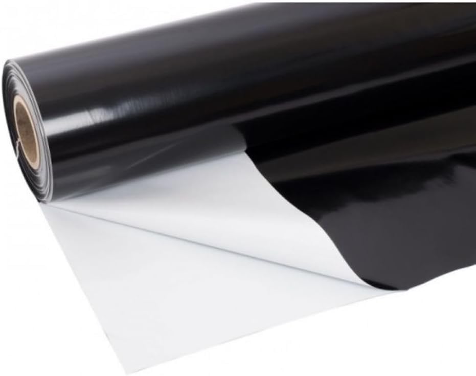 Farm Plastic Supply Dura-Smooth Hydroponics Plastic Liner 20 mil Black/White - Hydroponic Growing Kit, Hydroponic Liner, Hydroponics, Hydroponic Growing, Pond Liner, Durasmooth (6' x 40')