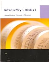 Introductory Calculus I, James Madison University - Math 205 0495435058 Book Cover