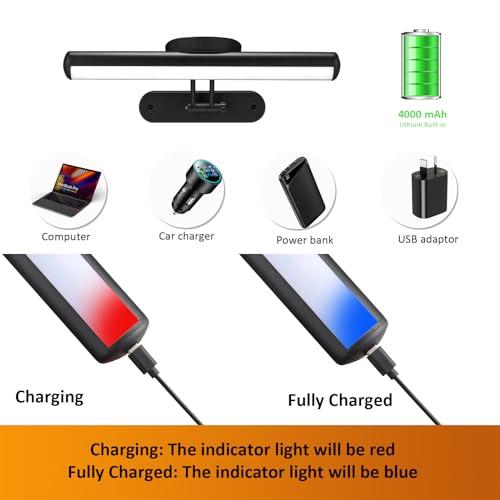 Image of MIOBLUE Wireless Picture Light with Remote, Rechargeable Battery Art Display Light with Remote Control, Dimmable /Timer Off Painting Light, 3 Lighting Modes Full Metal Dartboard Lights (Silver-1Pack)