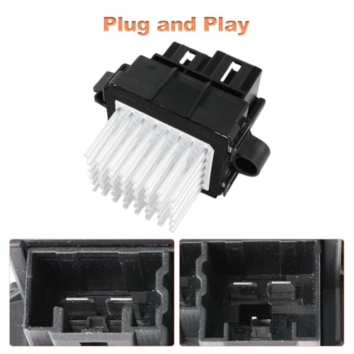 Image of WMPHE HVAC Blower Motor Resistor Compatible with Buick Cascada Cadillac Escalade Dodge Jeep Grand Cherokee Chrysler 300 RAM Ford Edge Lincoln Replacement for 13503201 84178783 DG9Z-19E624-A