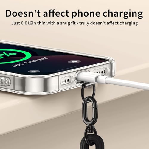 Casecret Cordon Telephone Portable Tour de Cou Universelle avec Patch Collier de Longe Porte-clés Sangles réglables en Nylon pour iPhone 17 Pro 16 Samsung Xiaomi Sport Voyage Outdoor Homme Femme Bleu – vue 6